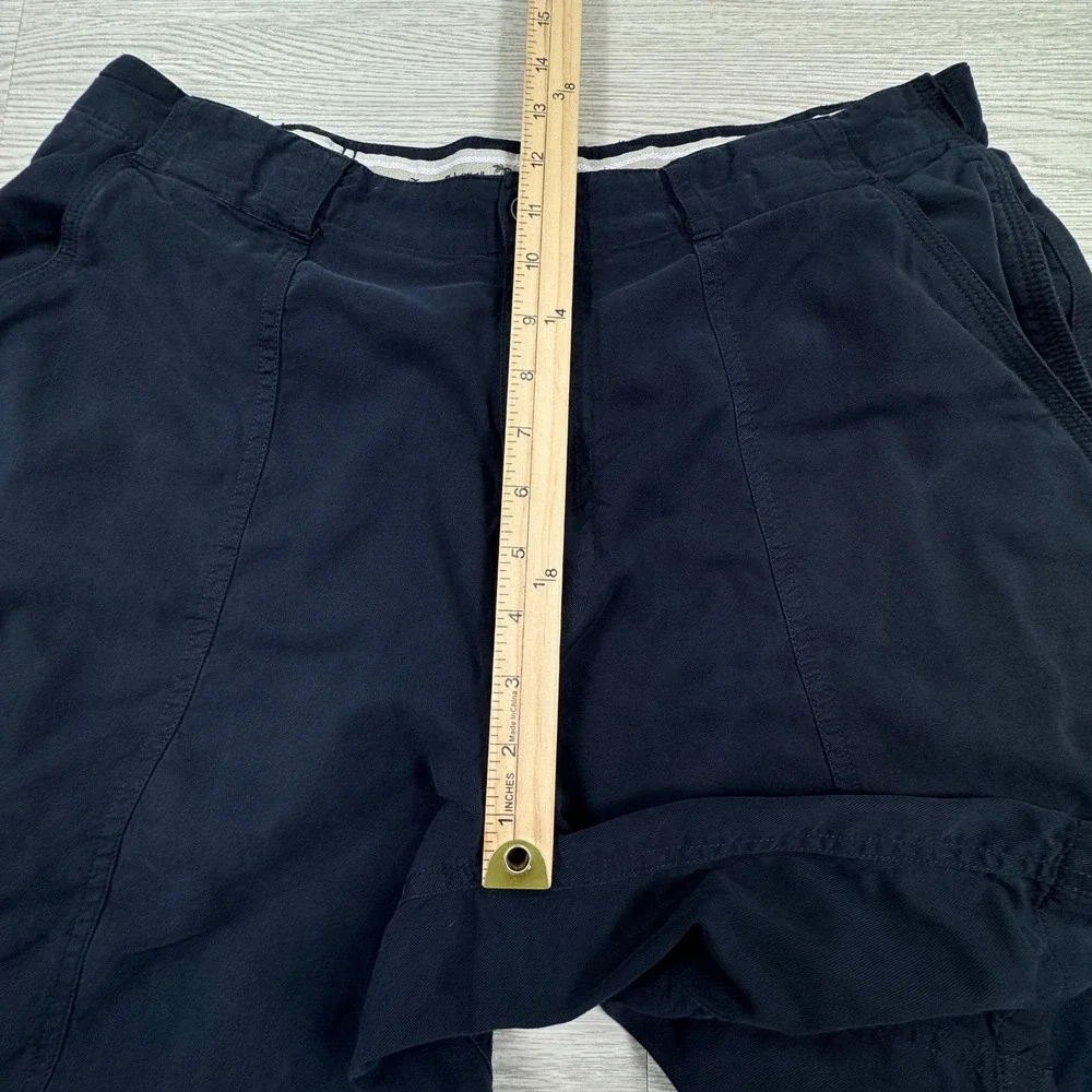 Tommy Bahama Mens Cargo Shorts Dark Navy Blue Sz 34 Tencel Cotton Casual Outdoor